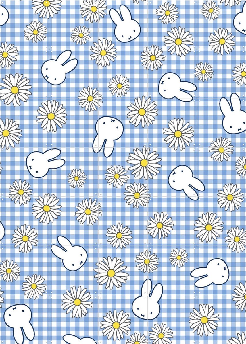 IXXI Nijntje & Madeliefjes, Nijntje - 100 x 140 cm - Gratis ophangtool - Grote wanddecoratie en posters - Fantasierijk, Illustraties, Decoratieve