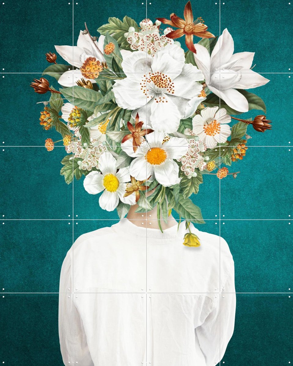 IXXI A New Hairdo, Marja van den Hurk - 80 x 100 cm - Gratis ophangtool - Grote wanddecoratie en posters - Modern, Digitale Kunst, Illustraties