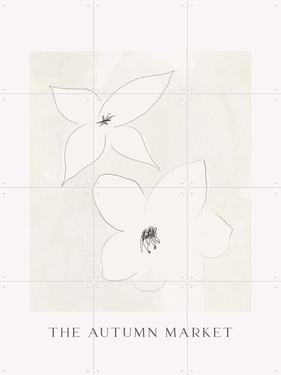 IXXI Delicate Blossoms, Treechild & Various - 60 x 80 cm - Gratis ophangtool - Grote wanddecoratie en posters - Illustraties, Art Deco, Minimalisme