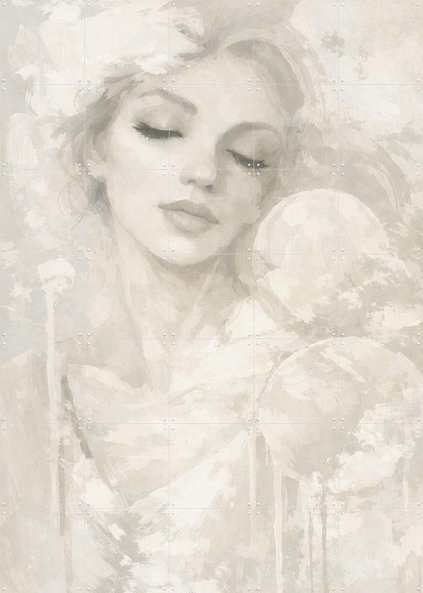 IXXI Cloud Dreamer, Moonheart Artworks - 100 x 140 cm - Gratis ophangtool - Grote wanddecoratie en posters - Kwaststreken, Modern, Slaapkamer