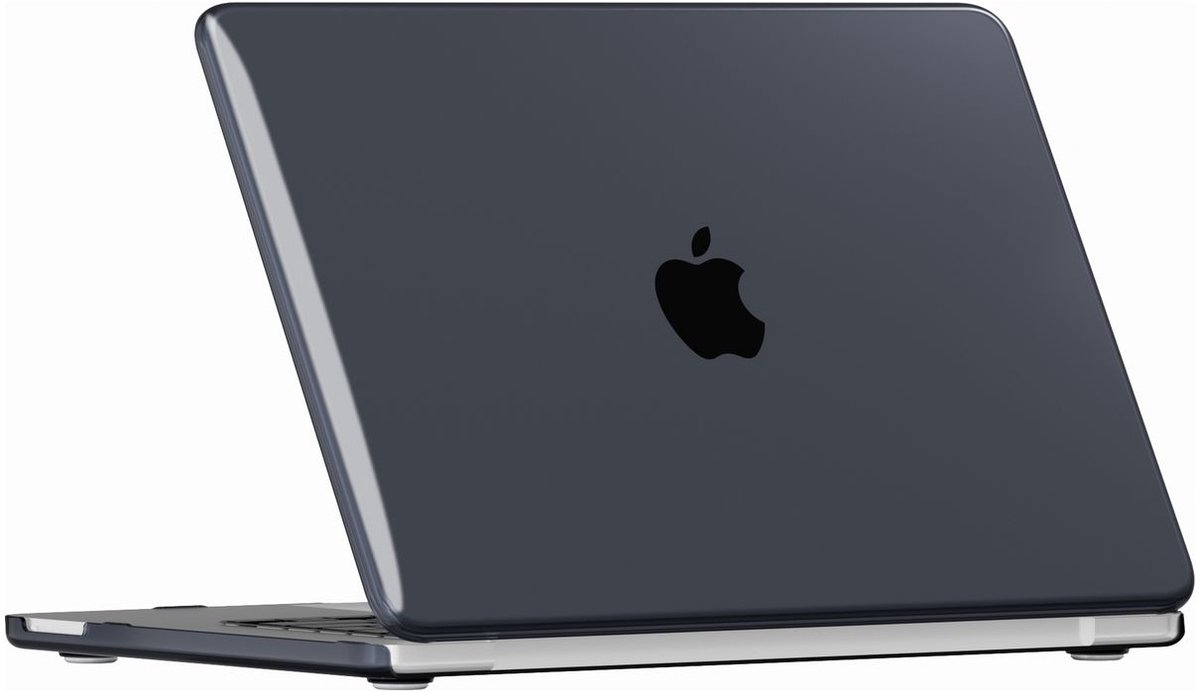 Mobigear Laptophoes geschikt voor Apple MacBook Neo 13 Inch (2026) Hoes Hardshell Laptopcover MacBook Case | Mobigear Crystal Case - Zwart - Model A3404