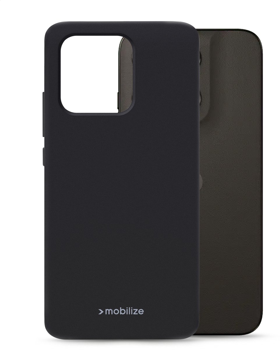 Mobilize Rubber Gelly Case - Geschikt voor Motorola Moto G57 - Matt Black