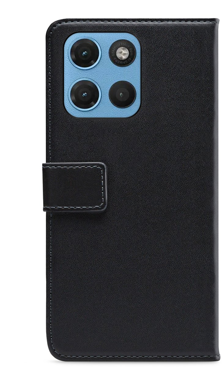 Mobilize Telefoonhoesje geschikt voor Motorola Moto G17 Power Hoesje | Mobilize Classic Gelly Wallet Bookcase Portemonnee | Pasjeshouder voor 2 Pasjes | Telefoonhoesje voor Pinpas / OV Kaart / Rijbewijs - Zwart