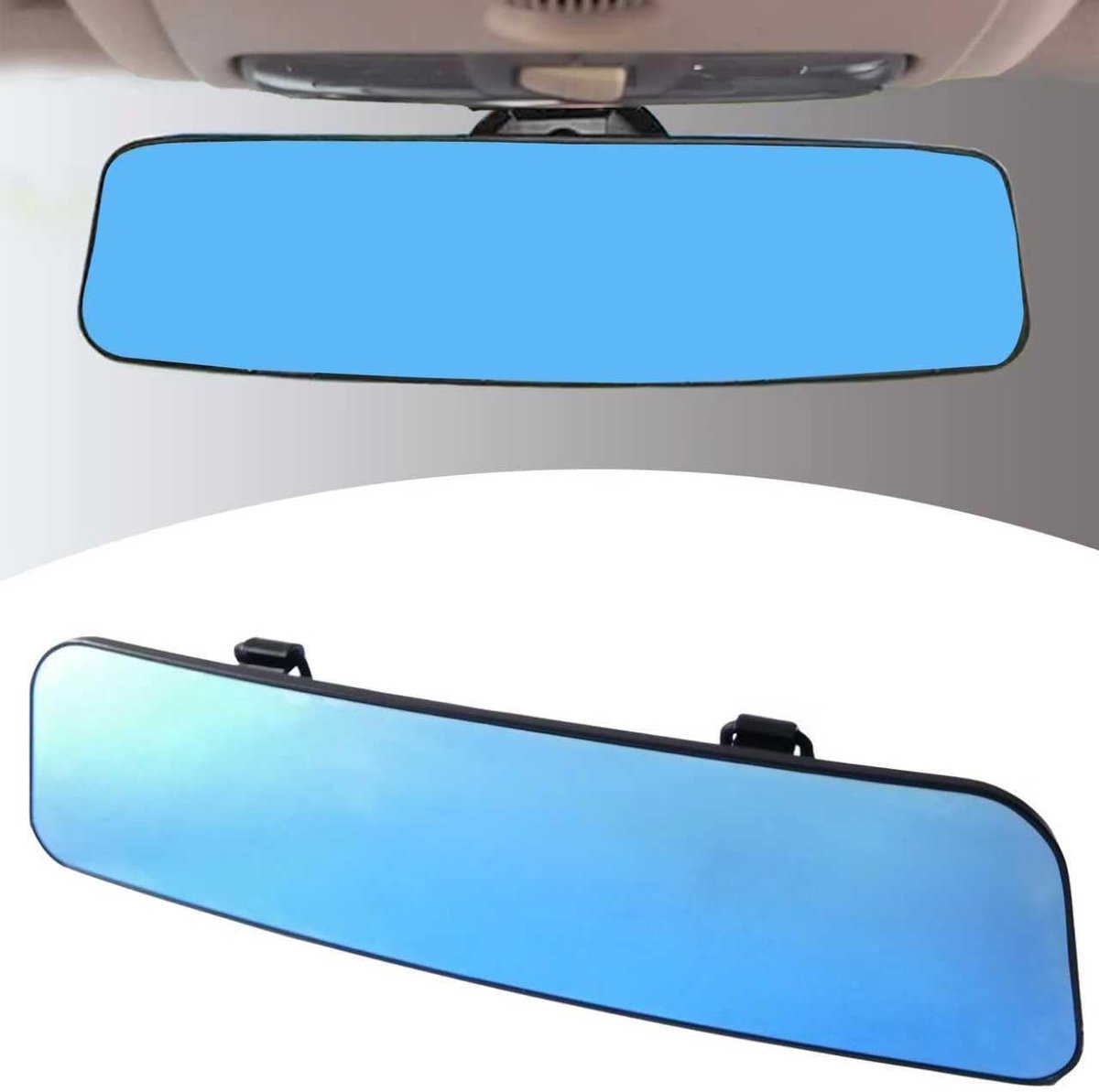 autospiegel, convexe groothoek achteruitkijkspiegel, accessoires voor auto's, geschikt voor de meeste auto's, vrachtwagens, minivans, SUV's enz. (blauw)