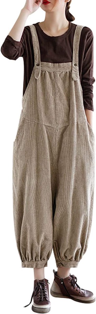 herfst winter verstelbare riem overalls katoen corduroy tuinbroek