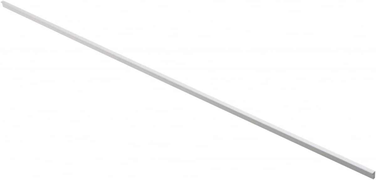 Lange meubelgreep PILLAR, aluminium, slank en elegant, voor hoge meubels, veelzijdig, 1200 x 18,5 x 10,7 mm, met schroeven, modern en functioneel