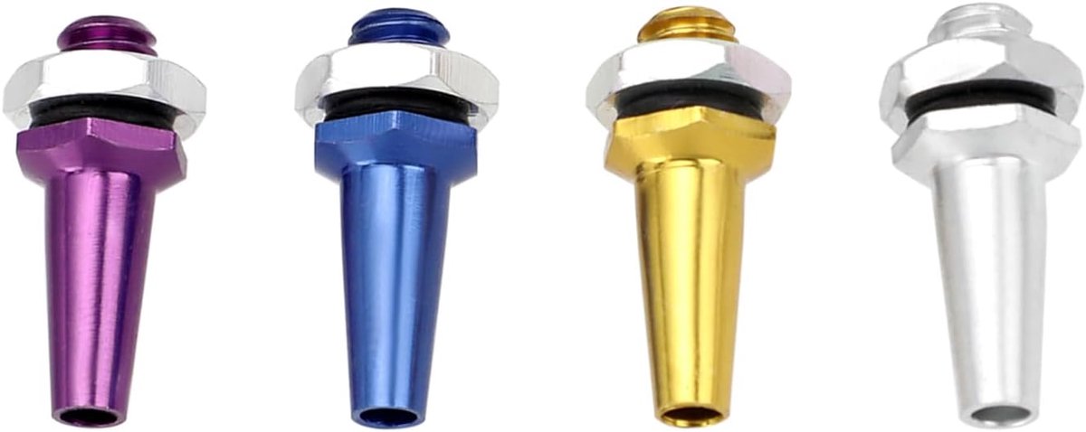 4 stks M6 Aluminium Antenne Mount 23mm Afstandsbediening Boot Antenne Mount voor RC Boot Vliegtuig Buis Antenne DIY RC Model, Blauw Goud Paars Zilver