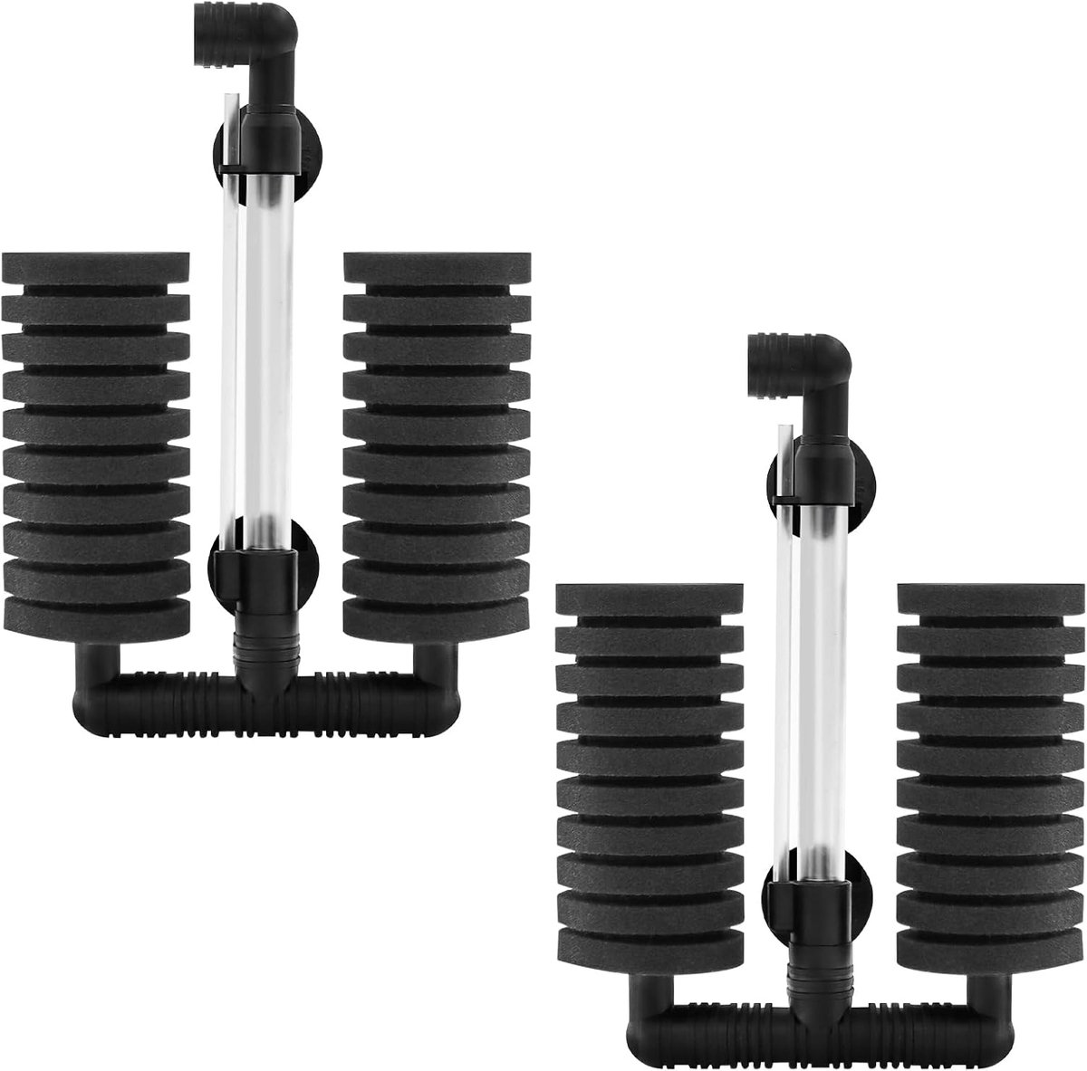Filters, aquariumset, luchtlifter aquariumfilter voor biologische en mechanische filtering, sponsfilter voor Betta-garnalen en broeders