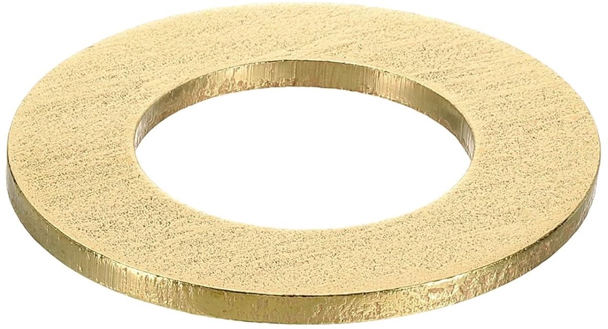 Sluitringenset, M30 x 54 mm x 2,5 mm messing ring, sluitringen, assortiment, platte borgringen, afdichtring, metalen ringen voor schroeven, bouten, moeren