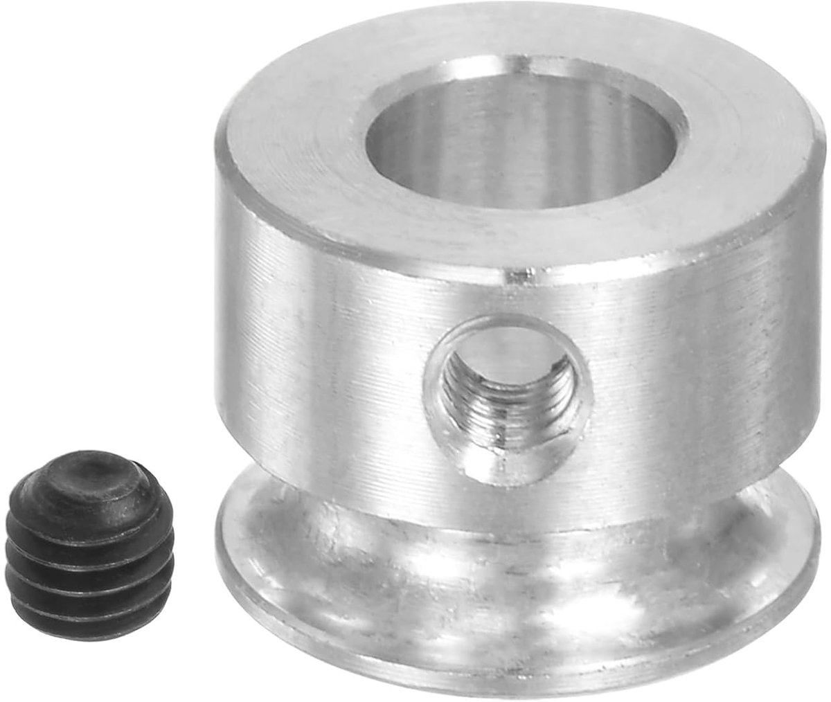 V-riemschijf met 6 mm ID en 12 mm OD, enkele groef, aluminiumlegering, voor 3 mm ronde riem, PU-as, boormachine-motoras