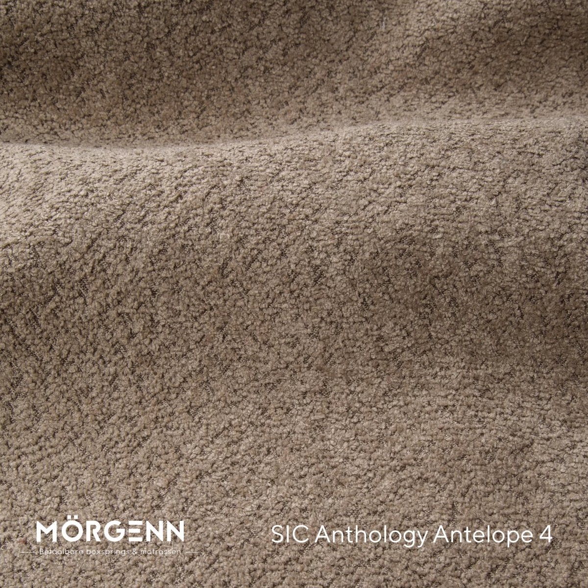 Mörgenn SIC Anthology Stofstaal - Bouclé Stof voor Boxspring en Bed - Antelope 4