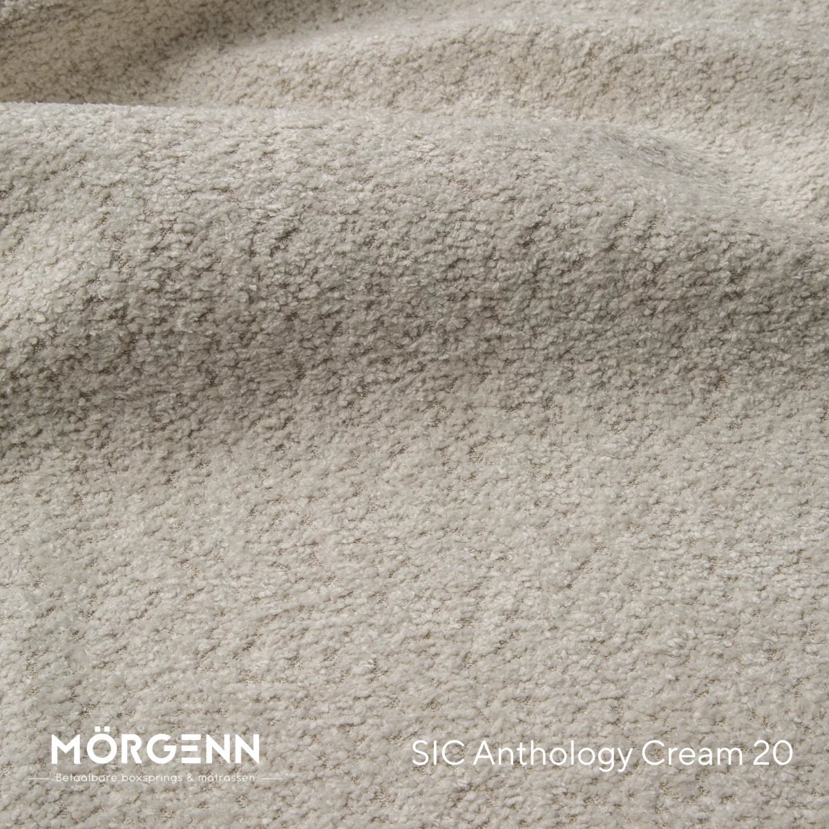 Mörgenn SIC Anthology Stofstaal - Bouclé Stof voor Boxspring en Bed - Cream 20
