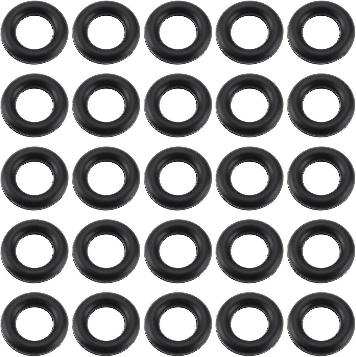 200Pcs 3mm ID x 6mm OD x 1.5mm Rubber O-Ring Geschikt voor Apparaten Motoren Gereedschap Auto Vrachtwagens Trailers