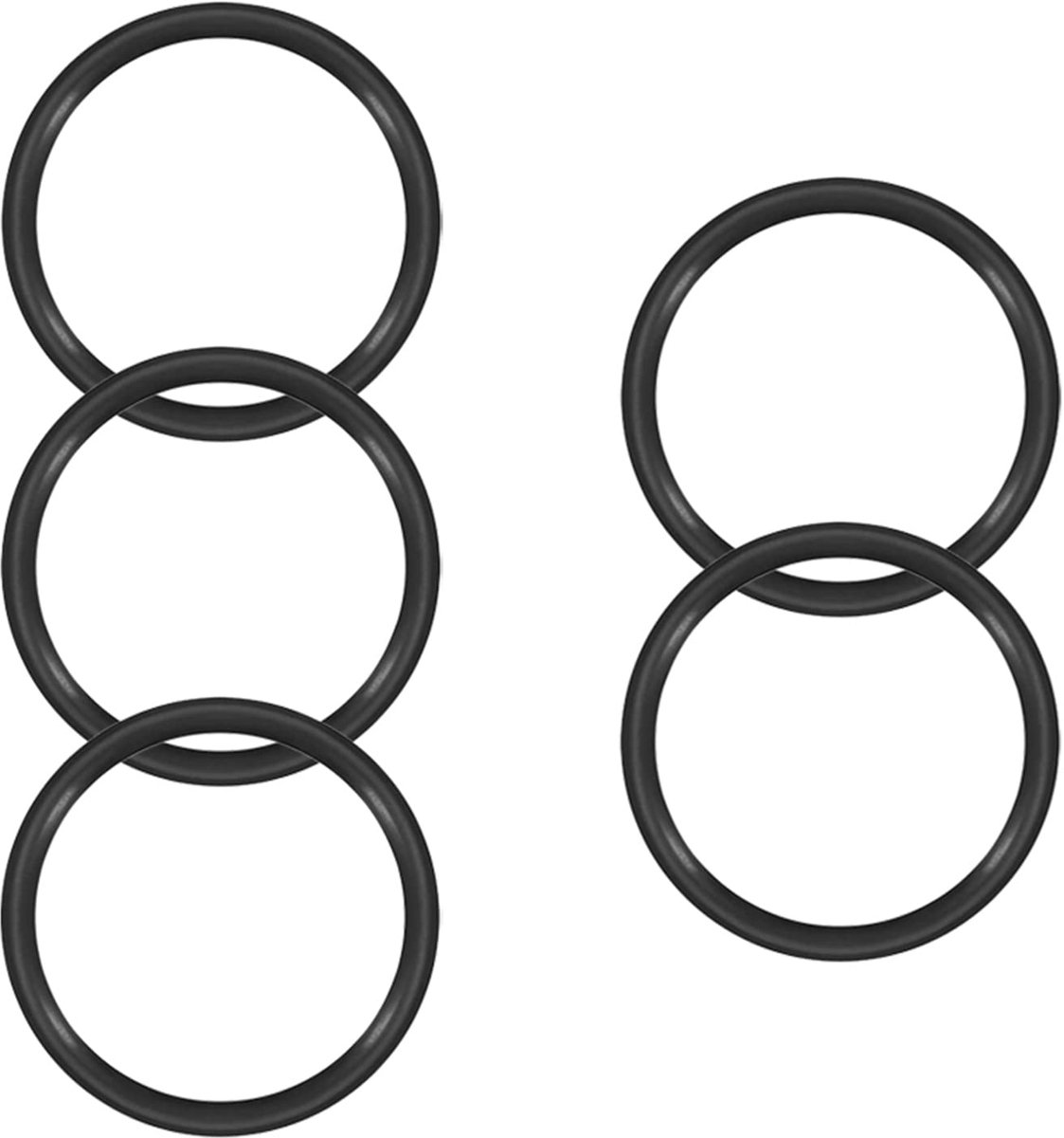 O-ringen 80mm OD 70mm ID 5mm Breedte, Metrische Buna-N Afdichtende Pakking, Pack van 5
