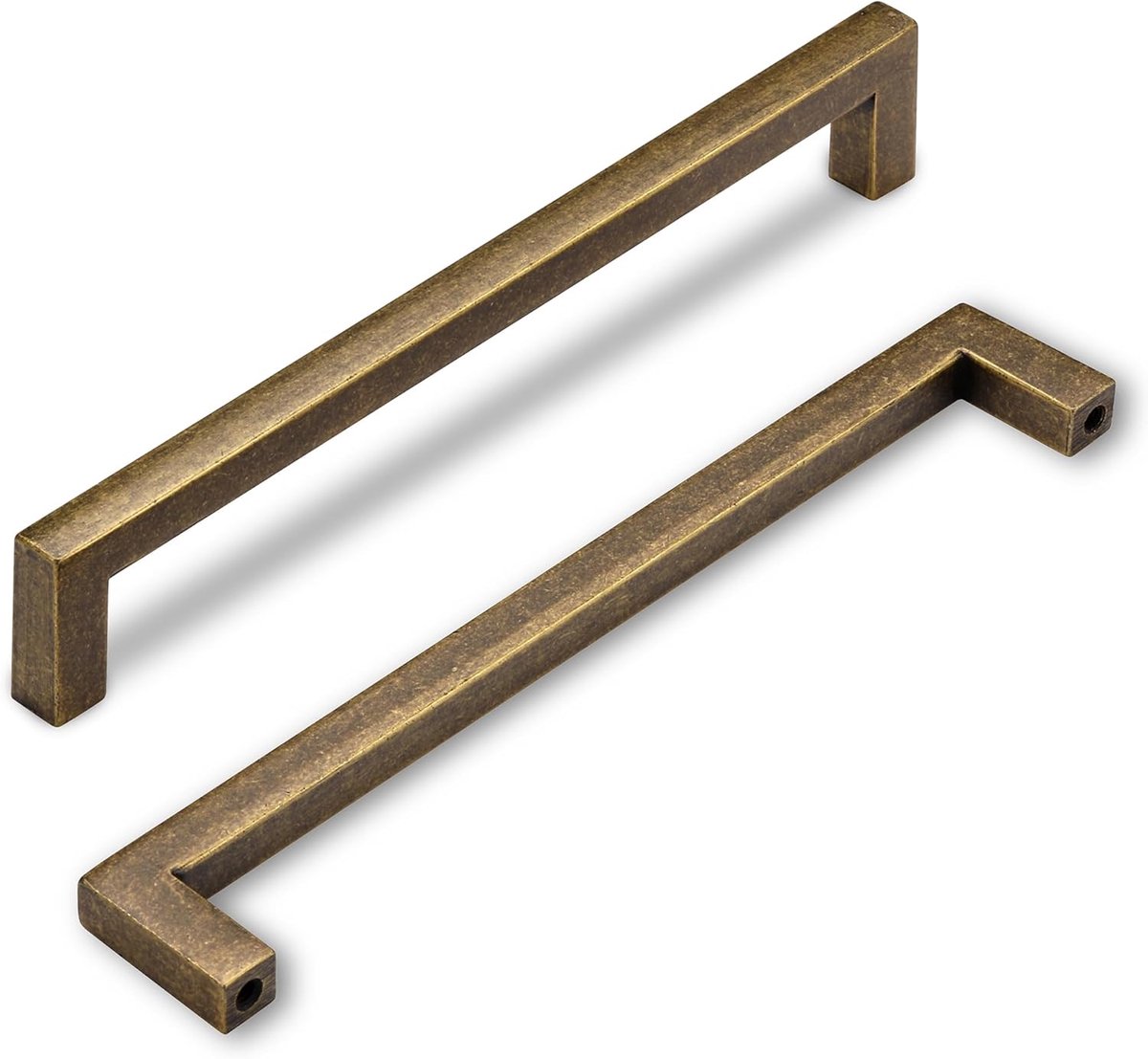 6 stuks Antiek messing keukenkasthandvat, antiek keukenmeubelhandvat, meubellade handvat midden 192mm