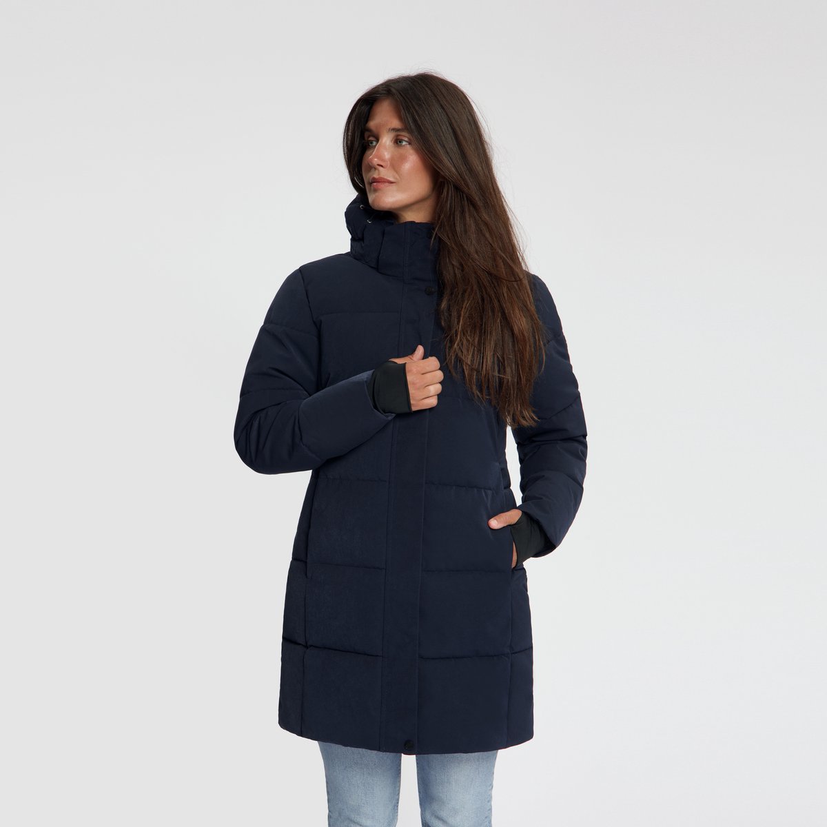 Travelin' Astrid Dames - Puffer winterjas - Waterdicht - Navy