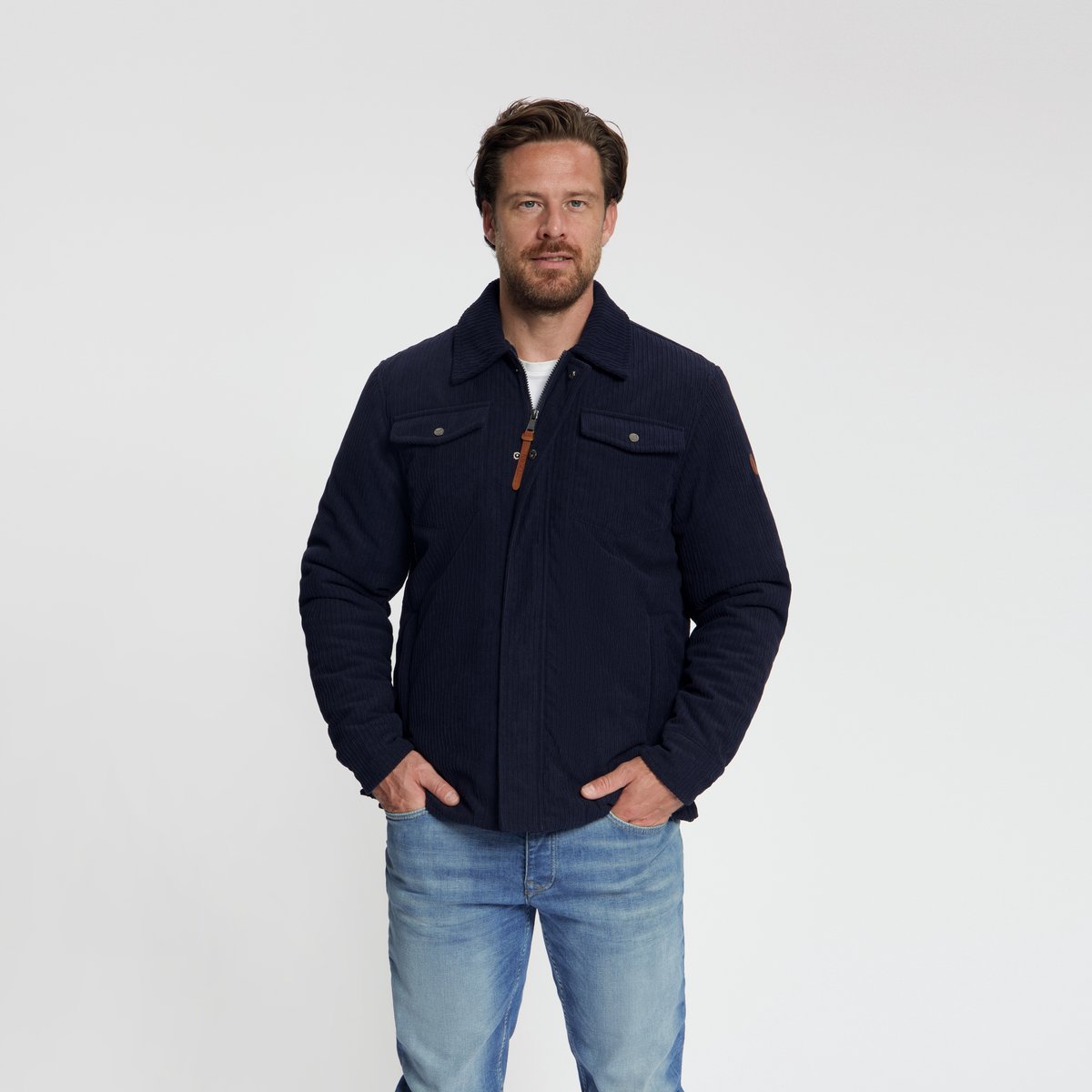 MGO Stan Heren - Shacket - Gevoerde Jas - Navy