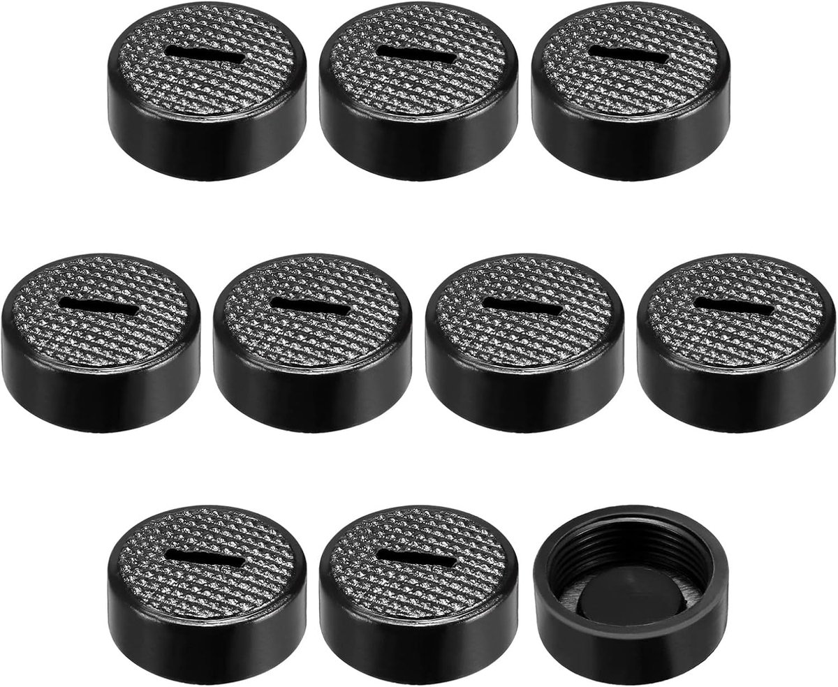 10 stuks koolborstelhouderdoppen kunststof afdekkappen [voor motorborstels] - 19 mm AD/15 mm ID
