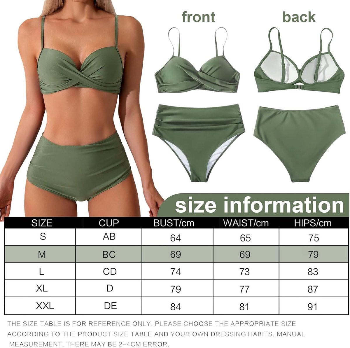 Badpak voor dames, 2-delig, bikiniset