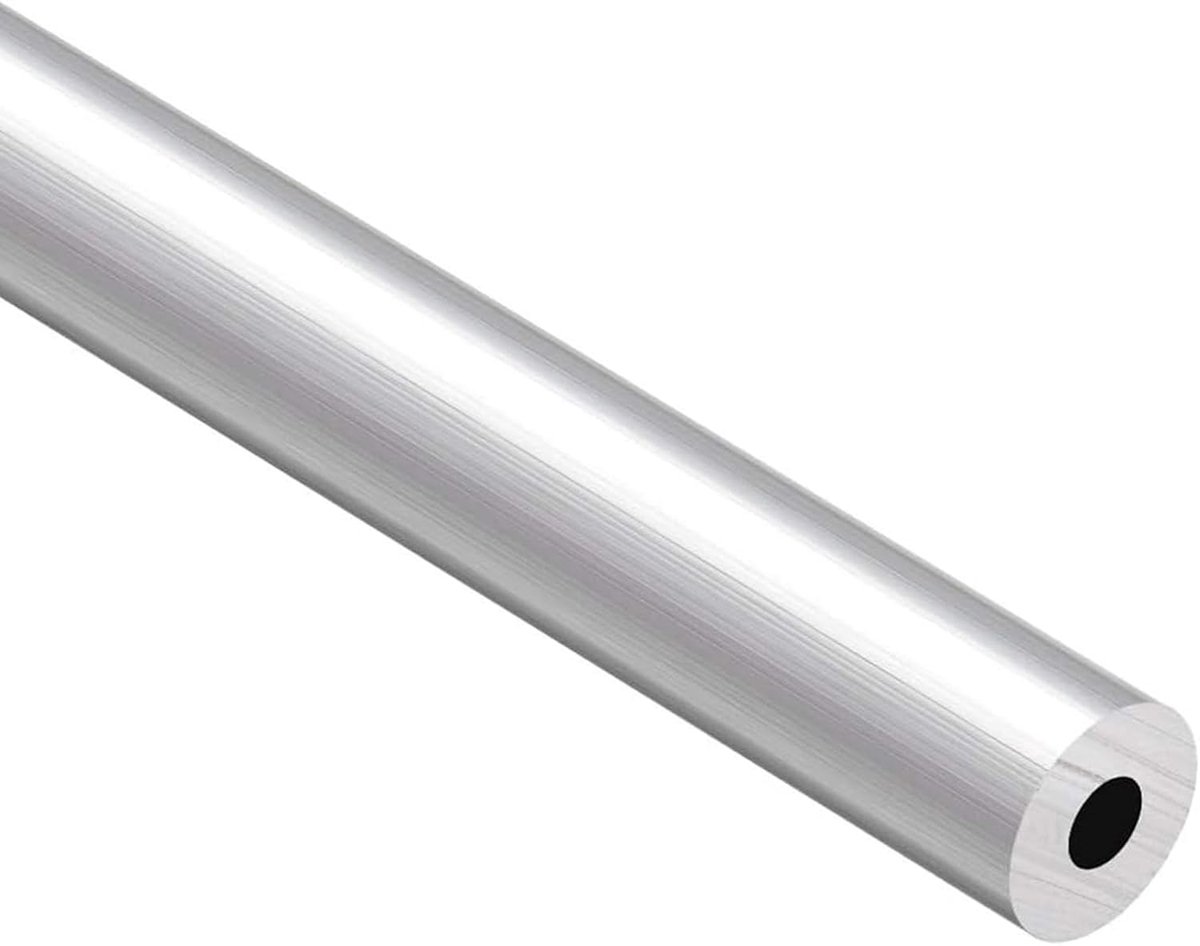 1Pc 6063 Aluminium Ronde Buis, 16mm OD 5mm ID 300mm Lengte Metalen Naadloze Rechte Buis Aluminium Pijp voor Woninginrichting, Machines, DIY Handwerk