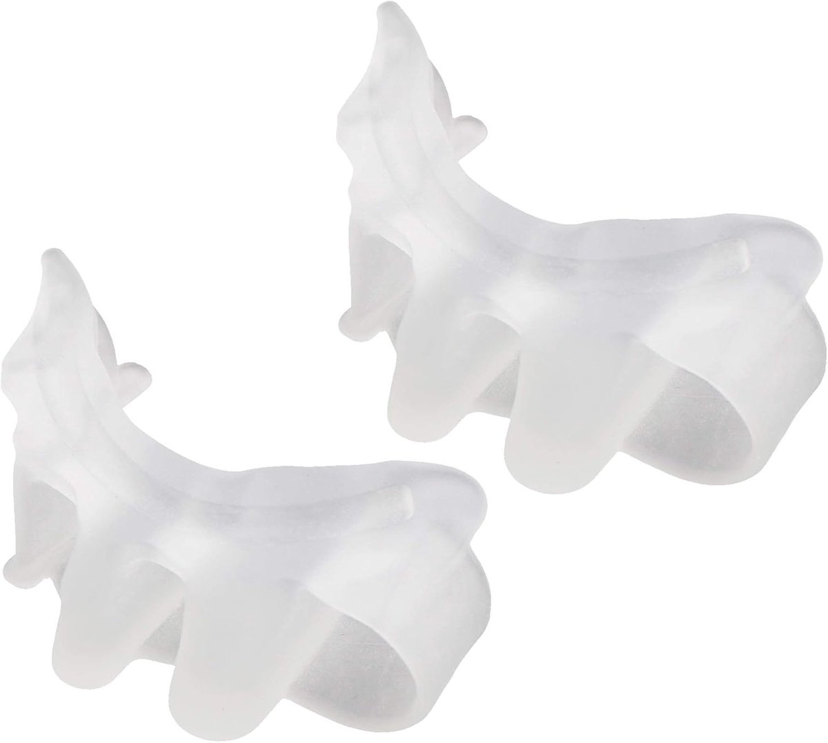 2 x Teen Separators Gel Bunion Spreader Protector Corrector Toe Straightener Separator Wit
