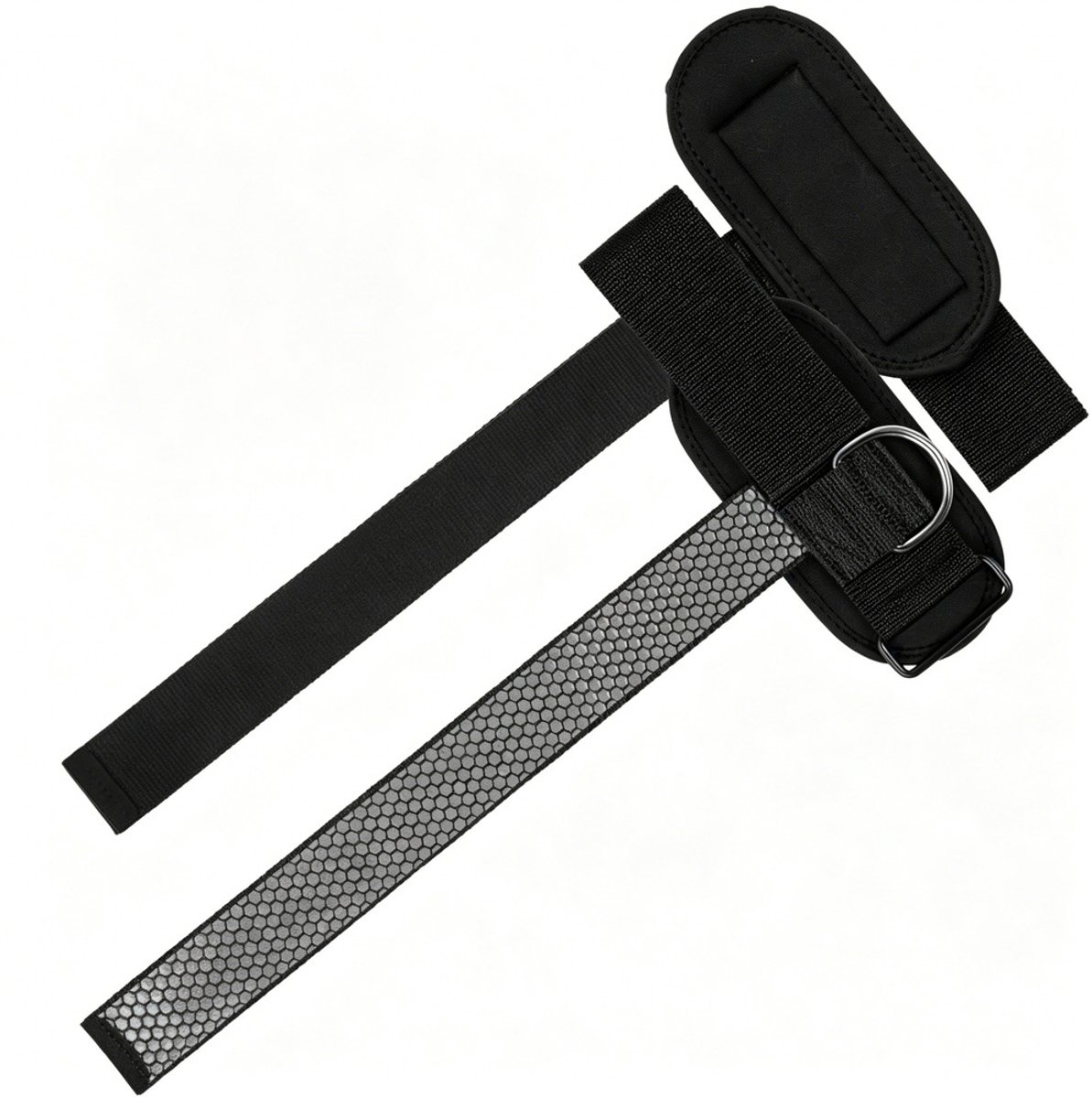 Verdikte tilband, geschikt voor krachttraining, bodybuilding en fitness – deadliftband – unisex, grijs met metalen gesp.
