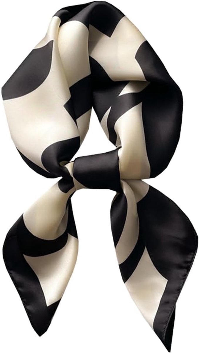 Sjaals dames zwart vierkante sjaal halsdoek haarband polsband geschenken en stoles sjaals