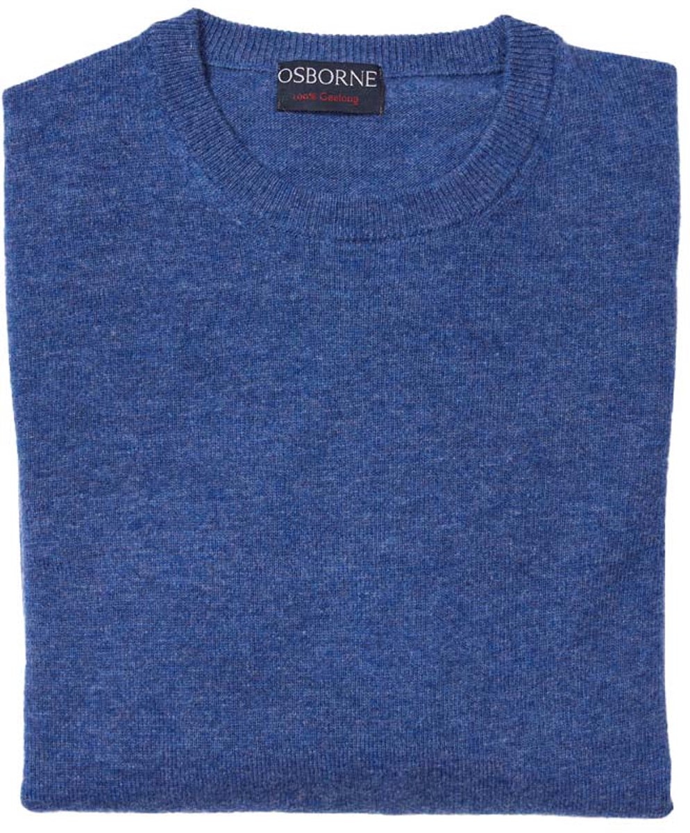 Osborne Knitwear Trui met ronde hals - Geelong wol - Ullswater - 3XL