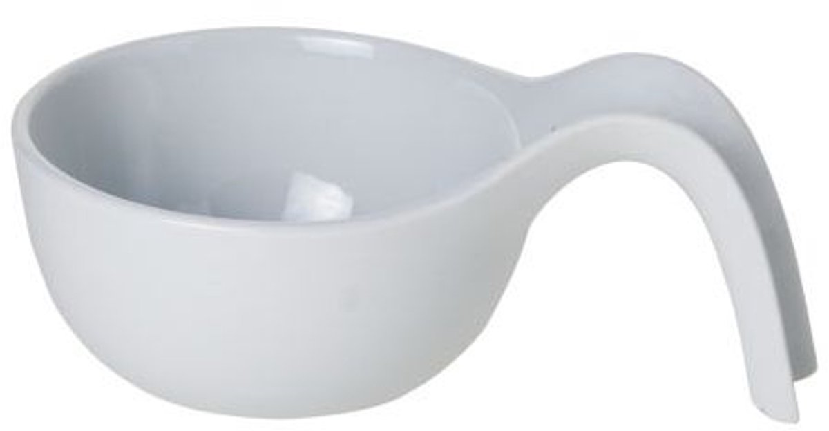 Cosy & Trendy Schaal Wit D12,5-18xh6cm Lepelvormig Por