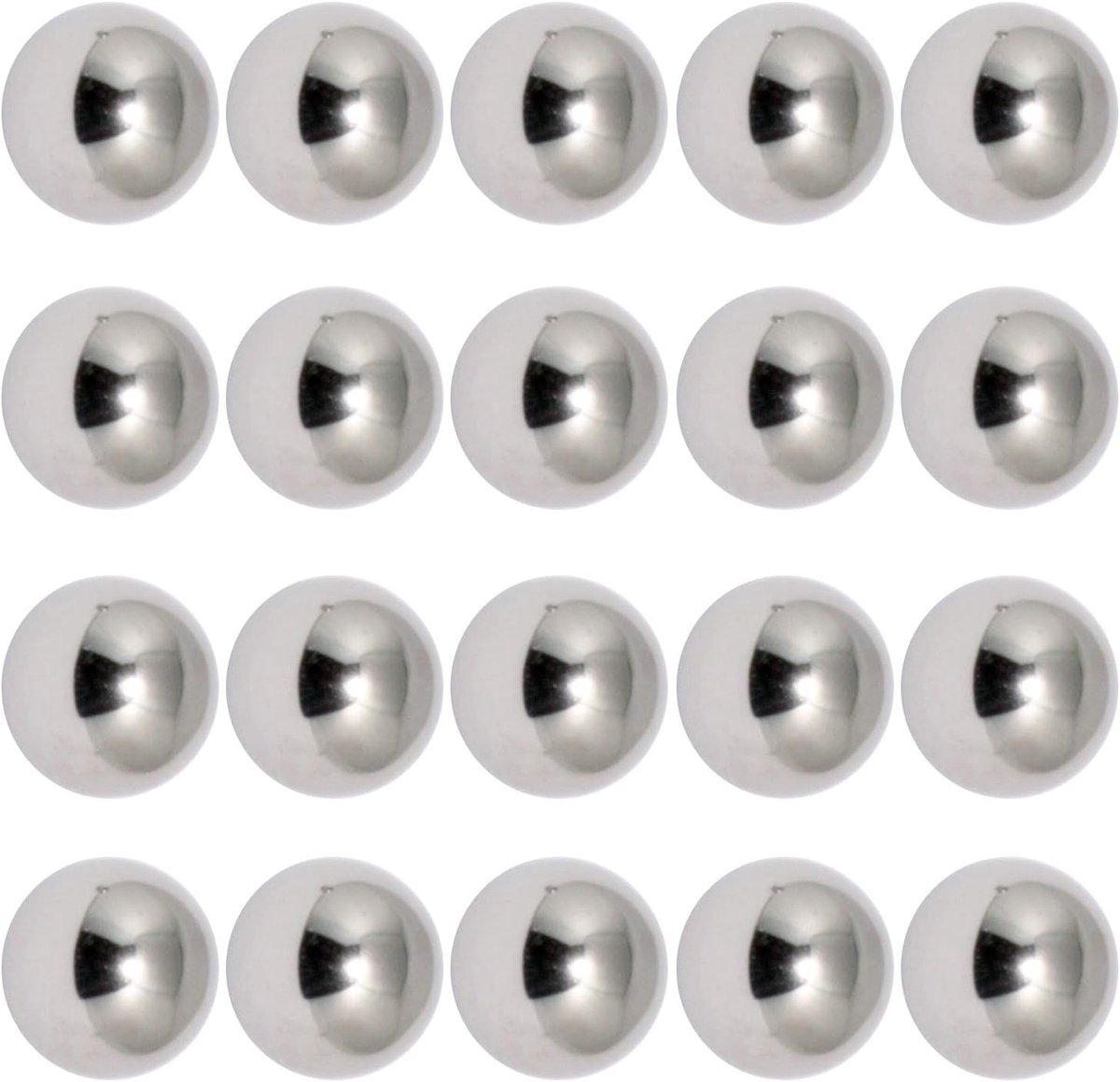 20 ballen 3.17-3.96-4.76-4.8-5-5.5-5.8-6.35-6.5-7mm stalen kogellagers fiets trapas wielnaaf stuur as BMX MTB MTB elektrische vork bromfiets motorfiets vet