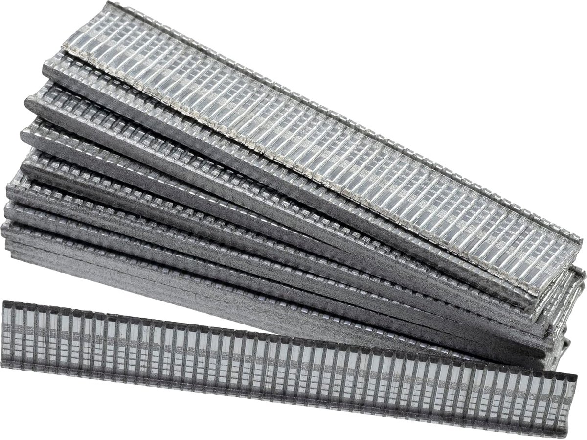 - C58767-5000 stuks T-spijkers nr. 8/10 mm voor tackers in T-vorm - afmetingen 10x1.2x1 mm - accessoires voor het nieten van bekleding meubels houtbewerking - van staal