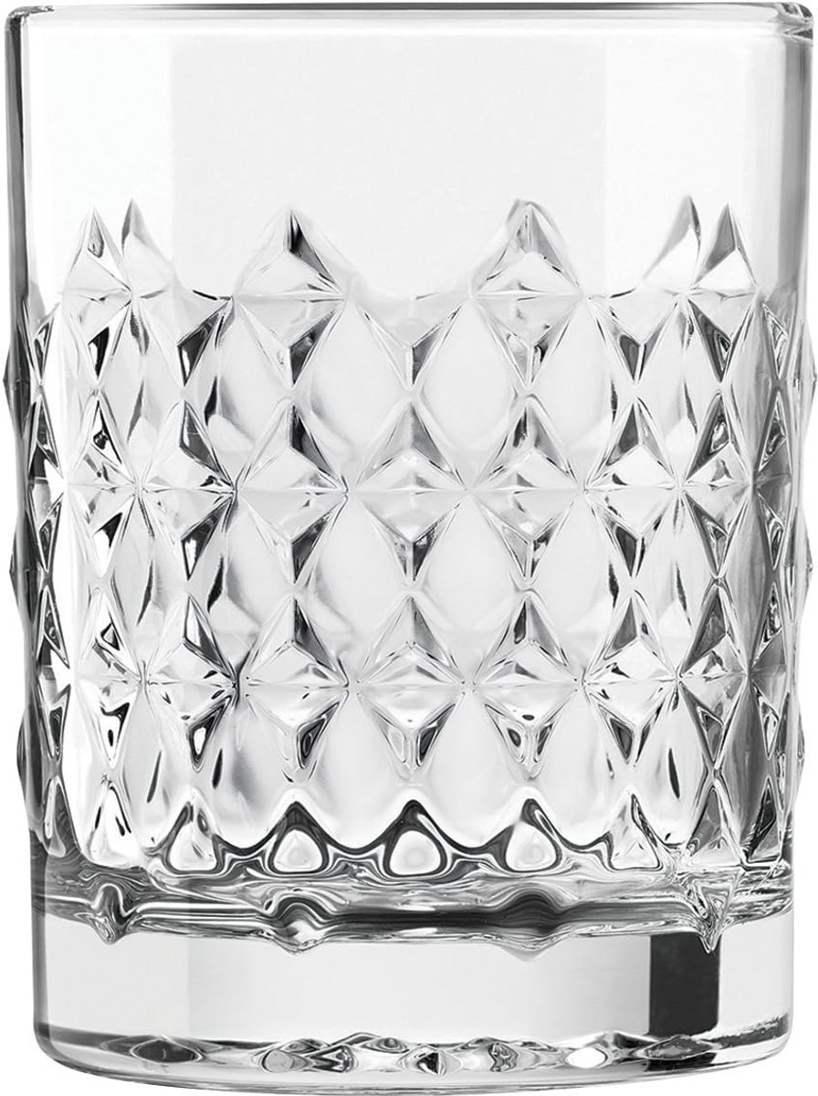Libbey Oracle Drinkglazen - Waterglazen Set - Transparant Persglas Met Reliëf - 330 ml - 12 Stuks