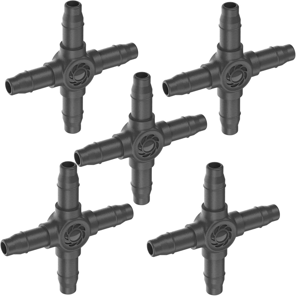 5 x Gardena kruisstuk verdeler accessoires voor het Micro-Drip-systeem 4,6 mm (3/16") adapter (5x kruisstuk 4,6 mm)