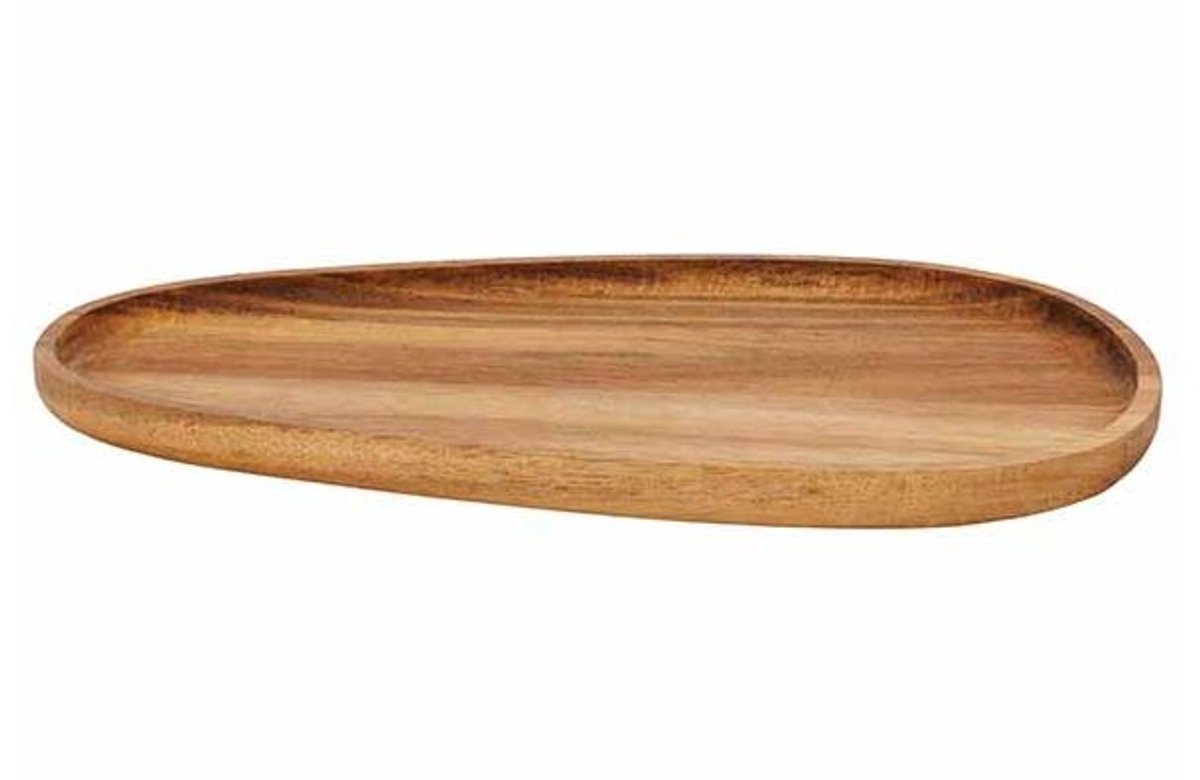 Presentatiebord Ovaal 25x15cm Acacia