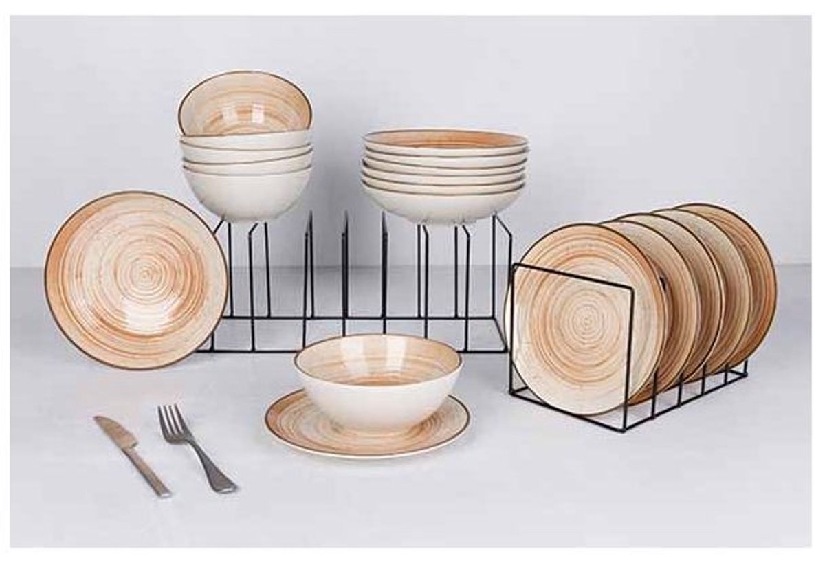 Sintra Ontbijtset Terracotta 18 Dlg