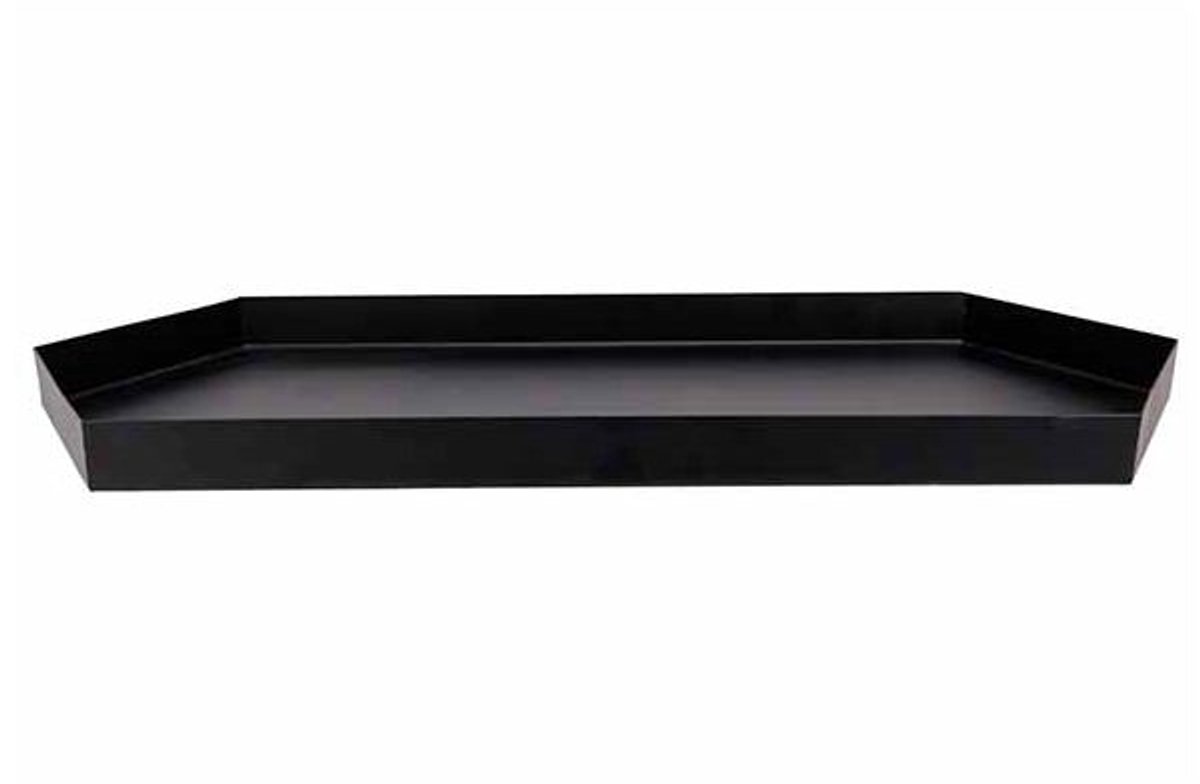 Schaaltje Zwart 36x15xh2,3cm Metaal