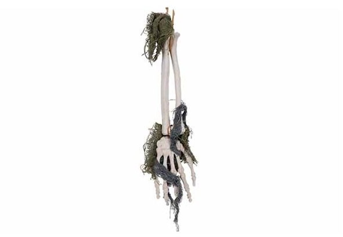 Hand Skelet Hanger Natuur 11x3xh42cm Kun Ststof