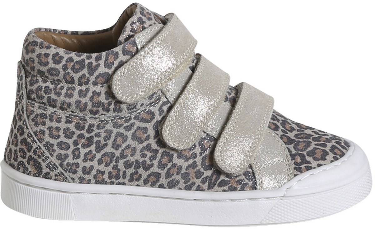 Vertbaudet Sneakers - meisjes - klittenband - goud - leren
