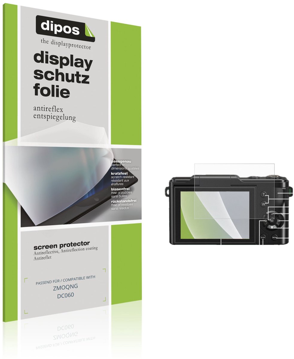 dipos – 4x Matte Beschermfolie geschikt voor ZMOQNG DC060 | Krasbestendige & antireflecterende Screenprotector Ultra-Thin