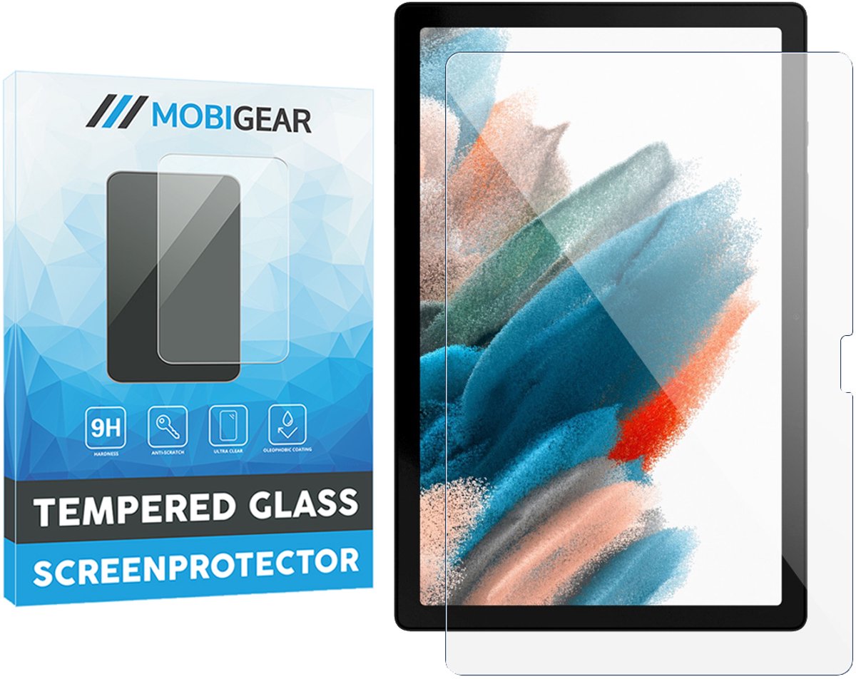 Mobigear Screenprotector geschikt voor Samsung Galaxy Tab A8 10.5 (2021) Glazen | Mobigear Screenprotector - Case Friendly