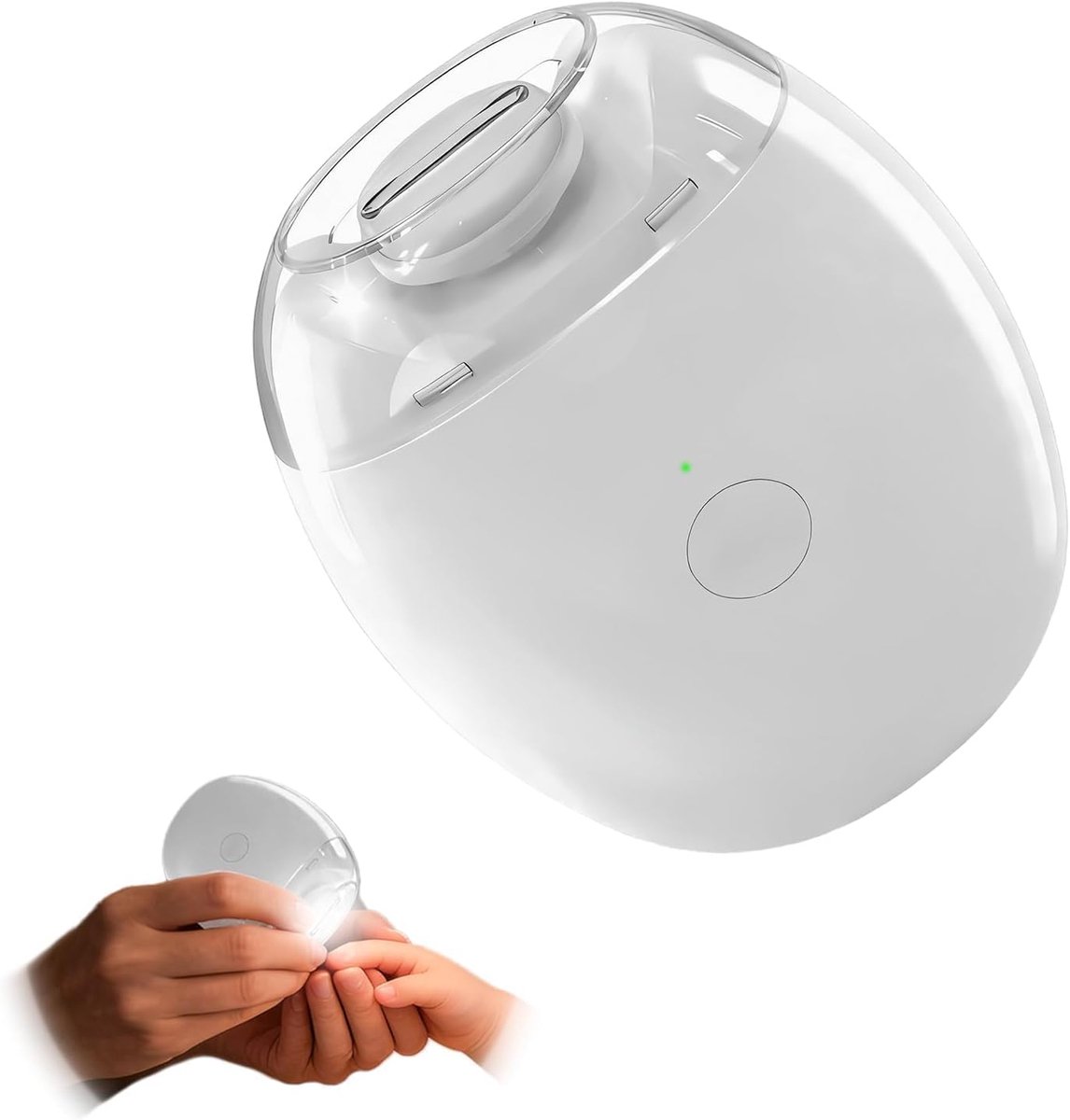 SnelShoppen - Elektrische Nagelknipper 2026, Laag Geluidsniveau, Drie Instellingen met LED-Licht, USB-C Oplaadbaar, Batterijduur tot 90 Dagen, Voor Se