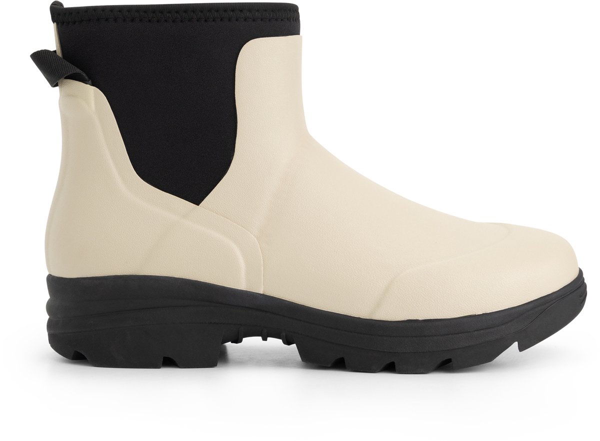 Travelin’ Inari Dames Rubber enkellaarzen Regenlaarzen Sand Creme