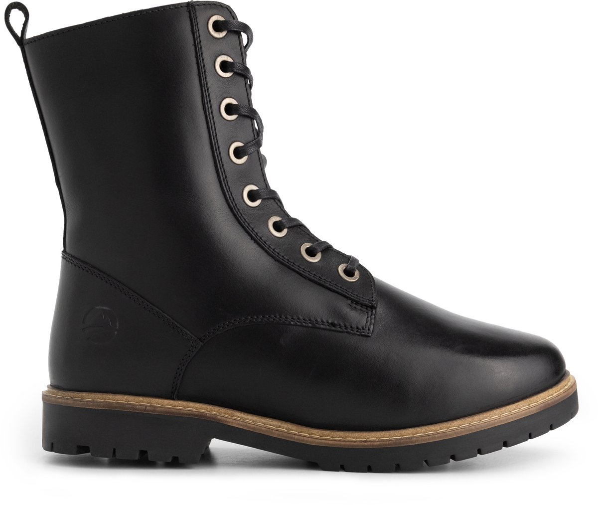 Travelin’ Trysil Dames Veterboots met rits Wol gevoerd Zwart
