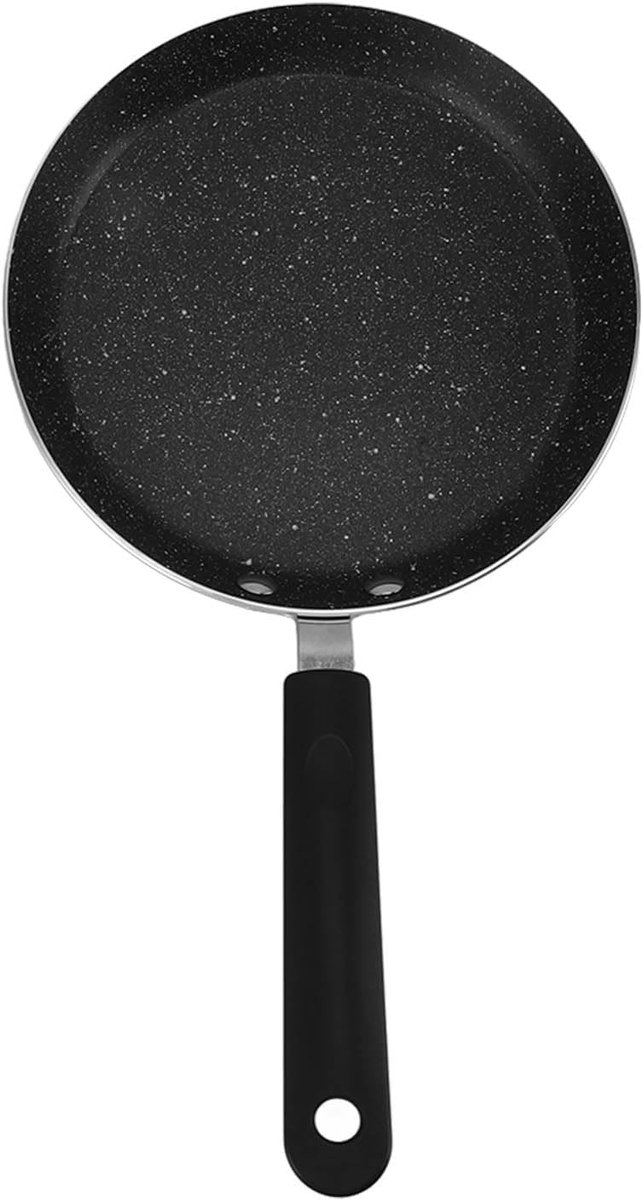 Pannenkoekenpan Bakplaat - Pizza Pan - Lekkernijen Bakken - Antiaanbaklaag - 20 cm - Zwart