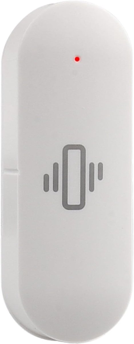 Slimme Sensor Alarm - Trillingsdetector - Huisbeveiliging - Hoge Gevoeligheid - 70x24.5x21mm - Wit