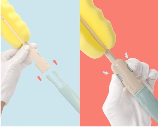 Babyfles Droogrek - Fles Droger - Onderweg Drogen - Inclusief Reiniger - Compact Formaat - Grijs — afbeelding 5