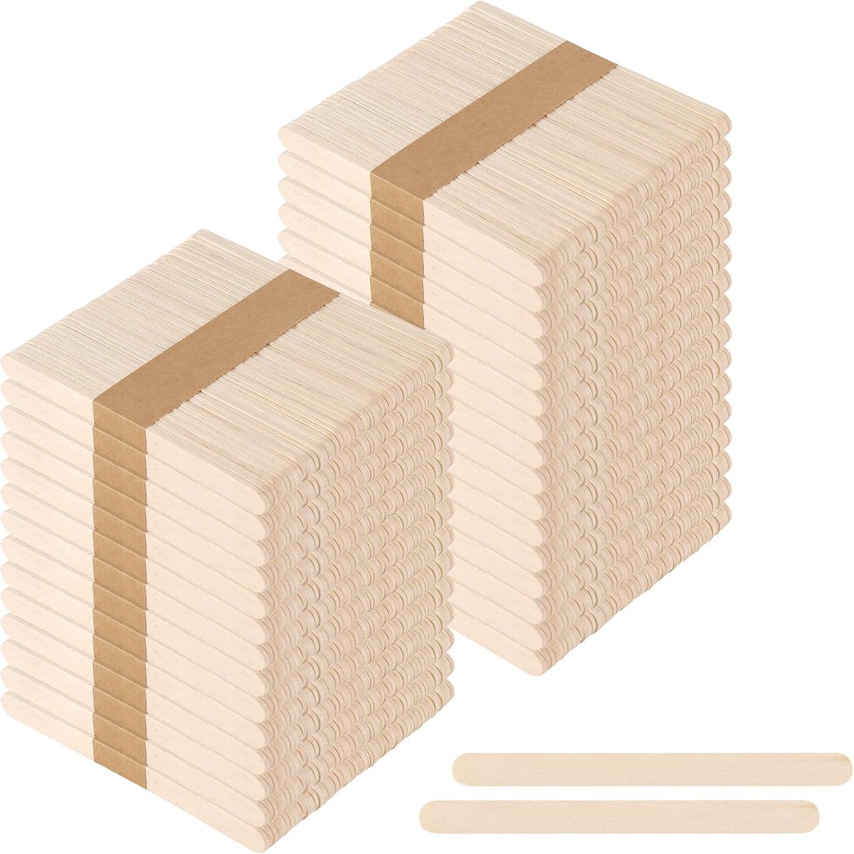 Houten Stokjes - Ambachtelijke Hulpmiddelen - Doe-het-zelf Projecten - Glad en splintervrij - 1500 stuks 45 inch - Natuurlijk