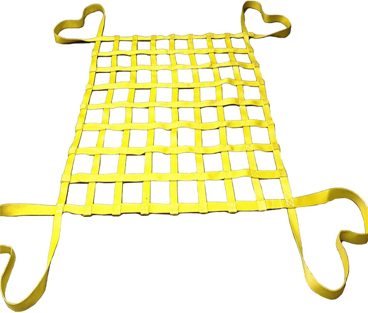 Hijsnet Polyester - Vrachtnet Hefnet - Goederen Verplaatsen - Hoge Treksterkte - 3x3m 2.5T - Geel