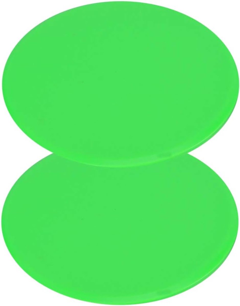 Glijplaten Set - Core Trainers - Full Body Training - Dubbelzijdig Ontwerp - 2 Stuks - Groen