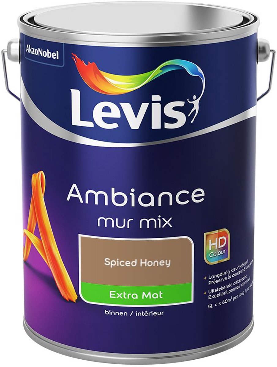 Levis - Ambiance Mur Extra Mat Mix - Spiced Honey - Mengverf - 5 L
